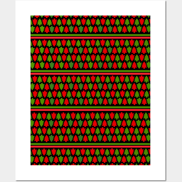 Christmas Pattern Wall Art by SartorisArt1